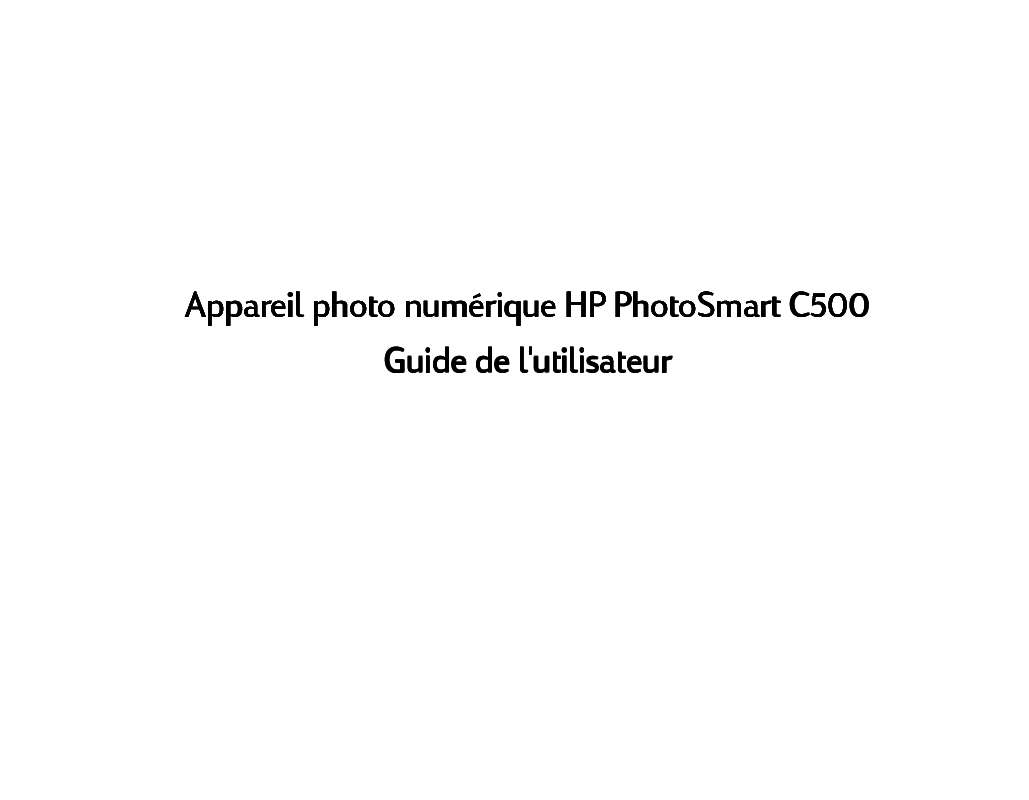 Guide utilisation COMPAQ PHOTOSMART C500  de la marque COMPAQ