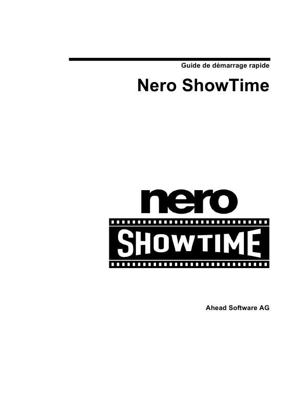 Guide utilisation NERO NERO SHOWTIME  de la marque NERO