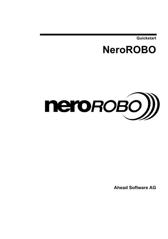 Guide utilisation NERO NEROROBO  de la marque NERO