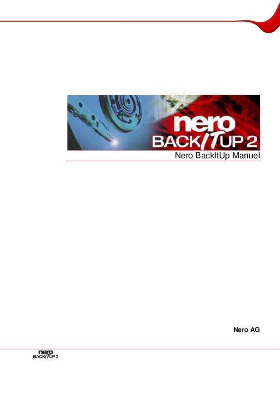 Guide utilisation NERO BACKITUP 2  de la marque NERO
