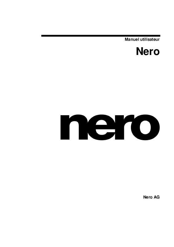Guide utilisation NERO BURNING ROM 6  de la marque NERO