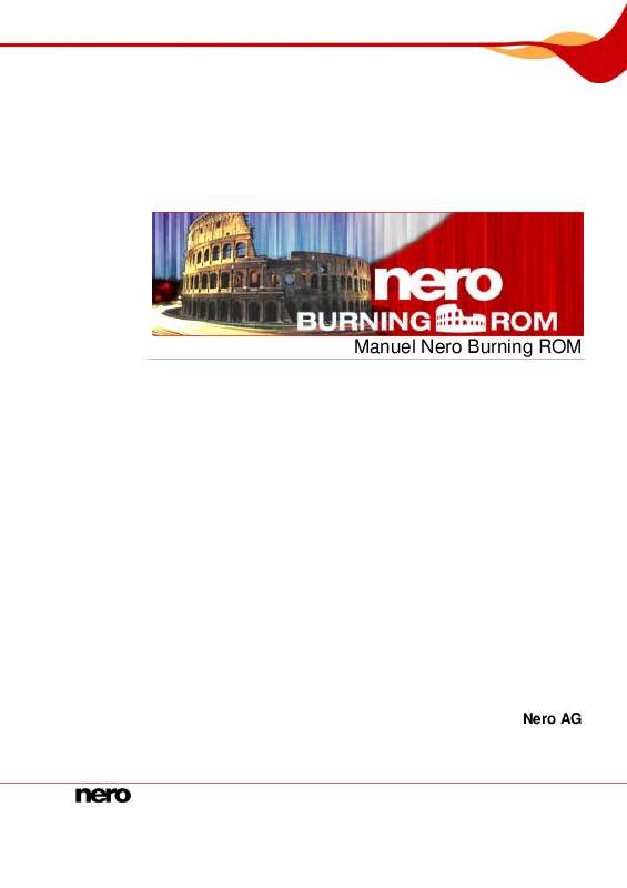 Guide utilisation NERO BURNING ROM 8  de la marque NERO