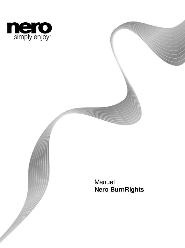Guide utilisation NERO BURNRIGHTS  de la marque NERO