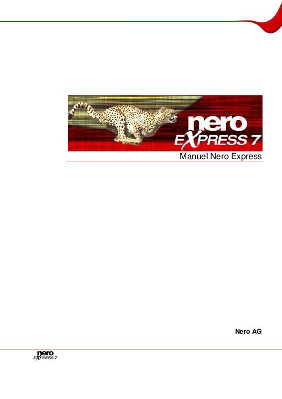 Guide utilisation NERO EXPRESS 7  de la marque NERO