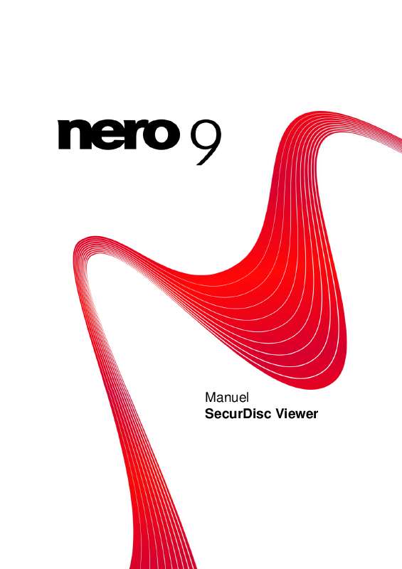 Guide utilisation NERO SECURDISC VIEWER 9  de la marque NERO
