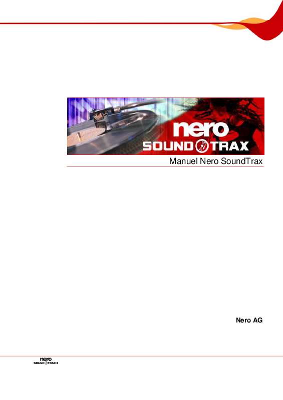 Guide utilisation NERO SOUNDTRAX  de la marque NERO