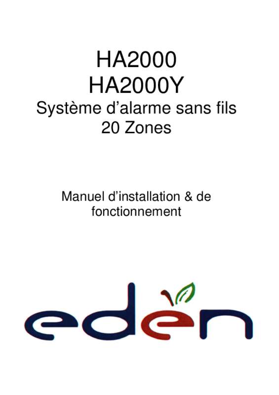 Guide utilisation EDEN HA2000PS  de la marque EDEN