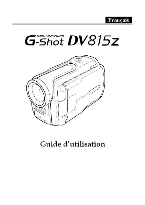 Guide utilisation  GENIUS DV815Z  de la marque GENIUS