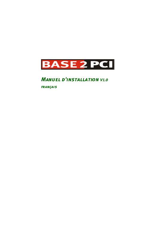 Guide utilisation  TERRATEC BASE2 PCI  de la marque TERRATEC