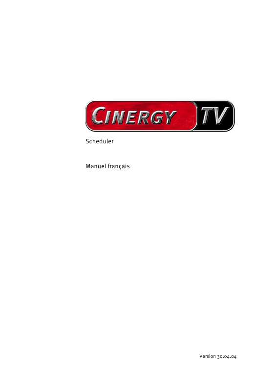 Guide utilisation  TERRATEC CINERGY400TV MANUAL SCHEDULER  de la marque TERRATEC