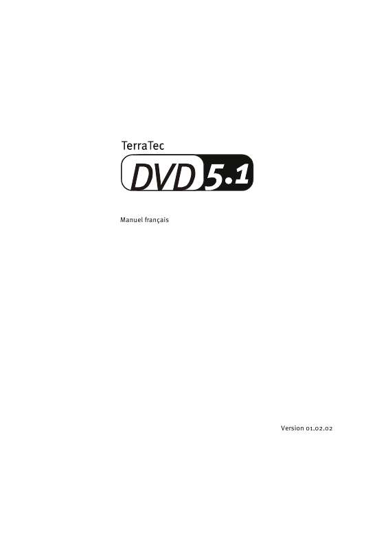Guide utilisation  TERRATEC DVD5.1  de la marque TERRATEC