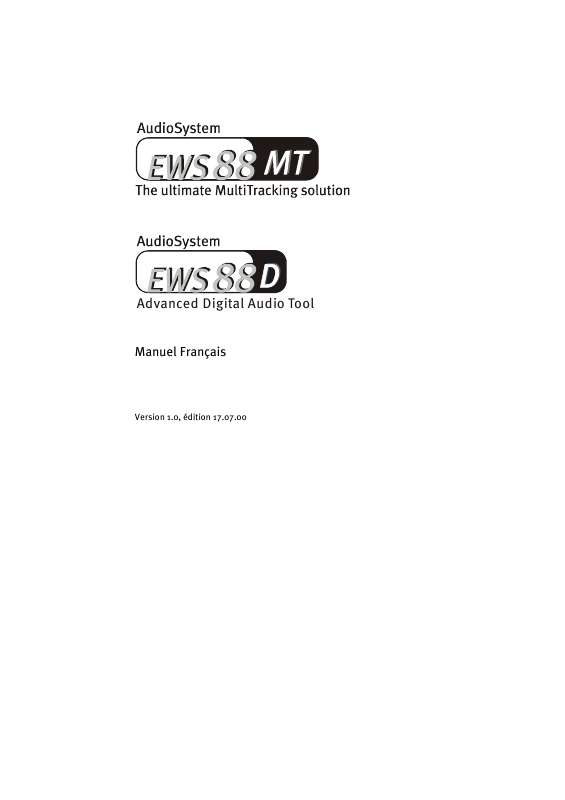 Guide utilisation  TERRATEC EWS88D  de la marque TERRATEC