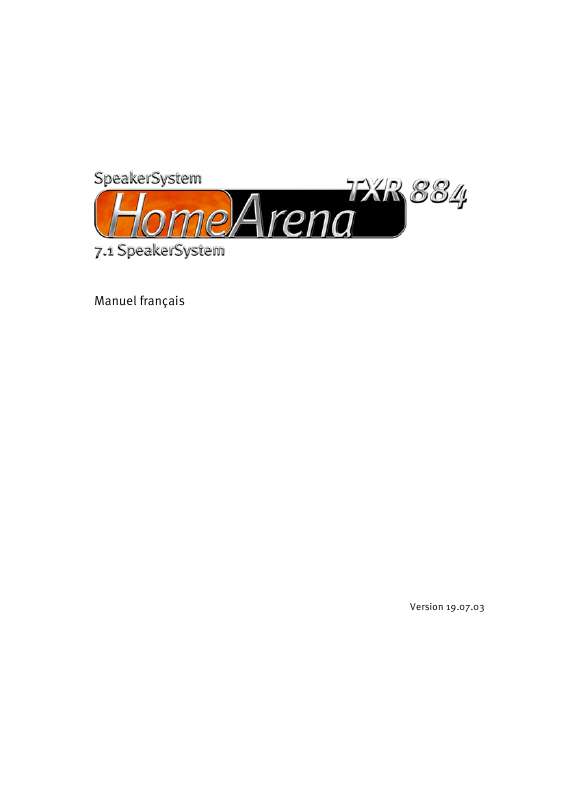 Guide utilisation  TERRATEC HOME ARENA TXR884  de la marque TERRATEC