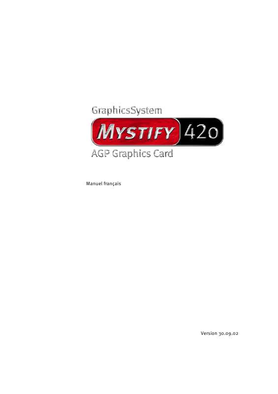 Guide utilisation  TERRATEC MYSTIFY 420  de la marque TERRATEC