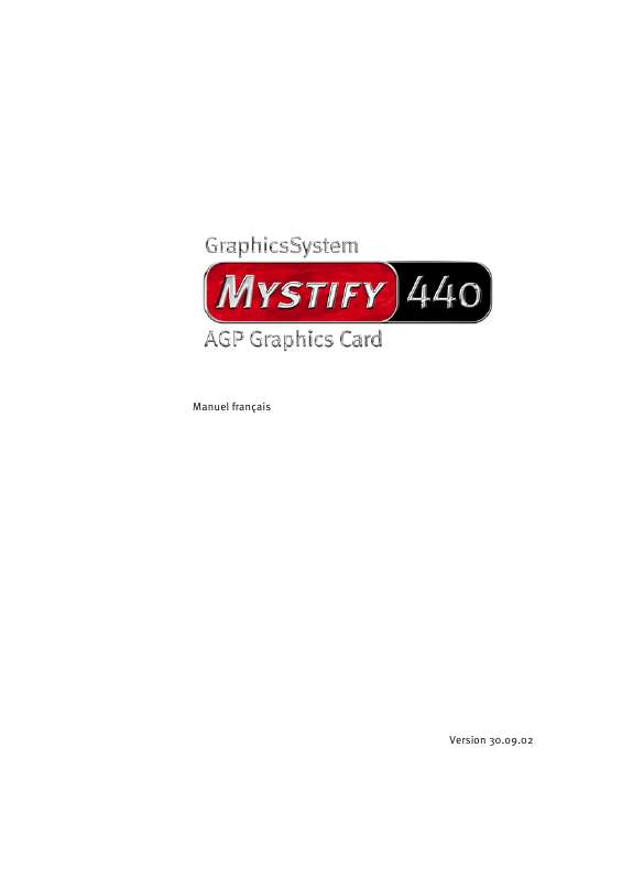 Guide utilisation  TERRATEC MYSTIFY 440  de la marque TERRATEC