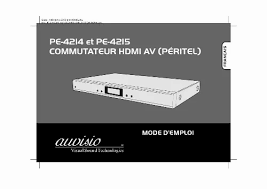 Guide utilisation AUVISIO PE-4214  de la marque AUVISIO