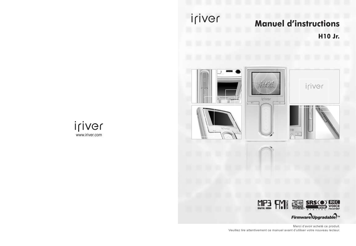 Guide utilisation IRIVER H10 JR  de la marque IRIVER