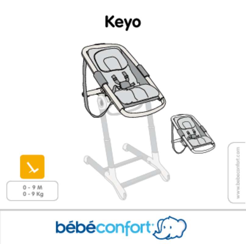 Guide utilisation  BEBECONFORT KEYO  de la marque BEBECONFORT