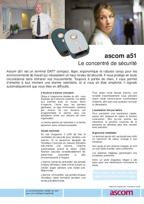 Guide utilisation  ASCOM A51  de la marque ASCOM
