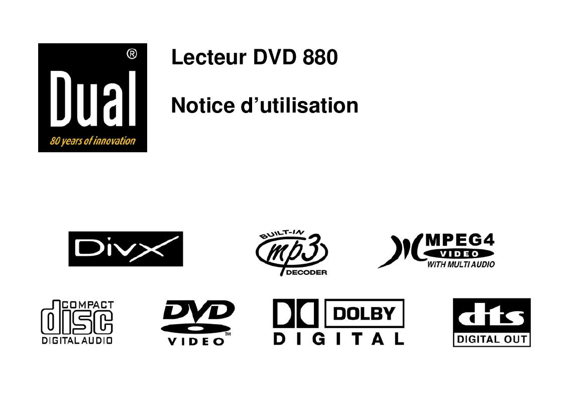 Guide utilisation DUAL DVD-880  de la marque DUAL