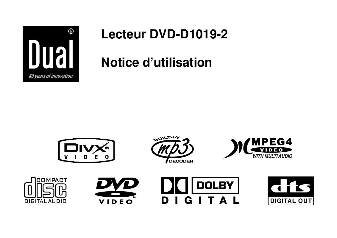 Guide utilisation DUAL DVD-D1019  de la marque DUAL