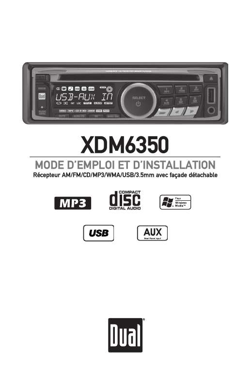 Guide utilisation DUAL XDM6350  de la marque DUAL