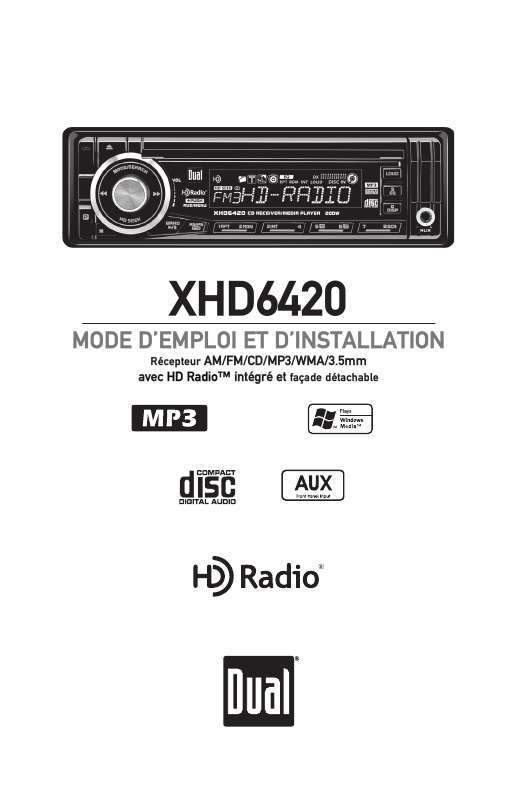 Guide utilisation DUAL XHD6420  de la marque DUAL