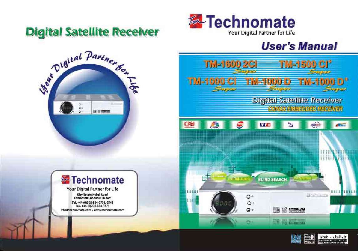 Guide utilisation  TECHNOMATE TM-1000 CI  de la marque TECHNOMATE