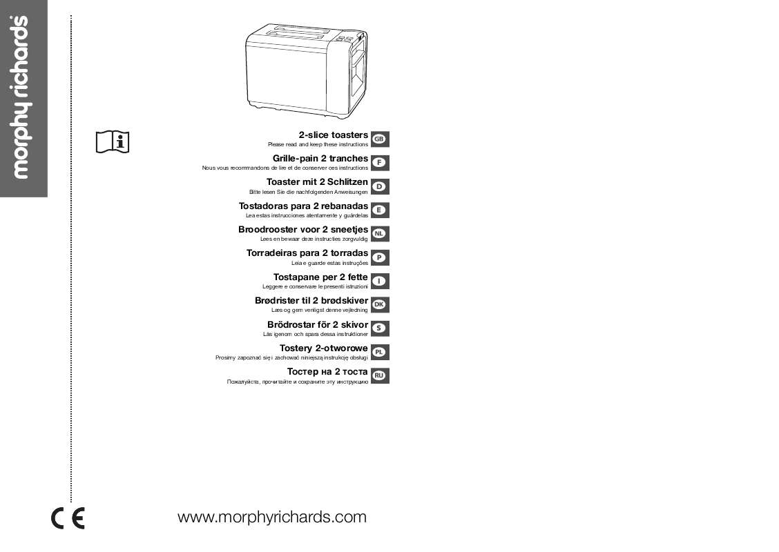 Guide utilisation MORPHY RICHARDS 2-SLICE TOASTERS  de la marque MORPHY RICHARDS
