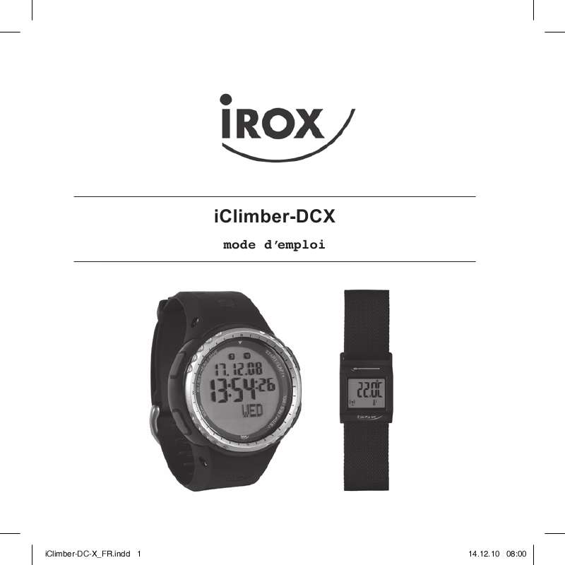 Guide utilisation  IROX ICLIMBER-DCX  de la marque IROX