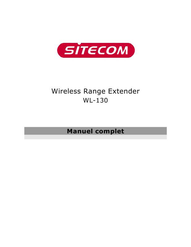 Guide utilisation SITECOM WL-130  de la marque SITECOM