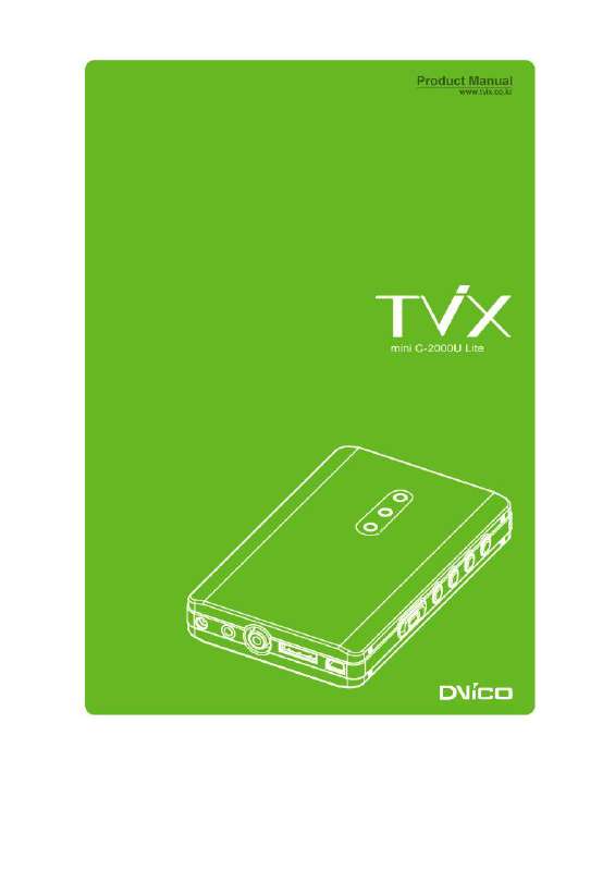 Guide utilisation TVIX MINI C-2000U LITE  de la marque TVIX