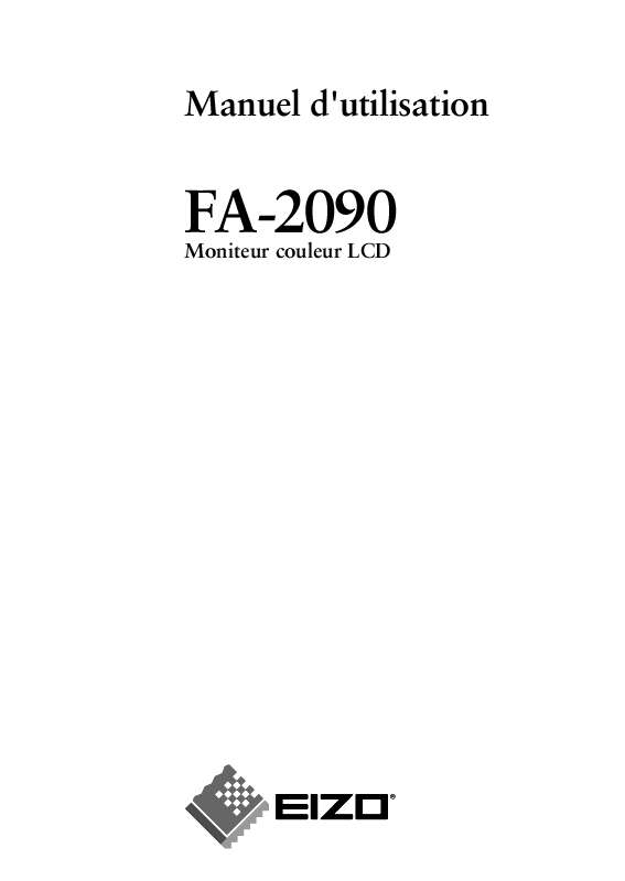 Guide utilisation EIZO FA-2090  de la marque EIZO