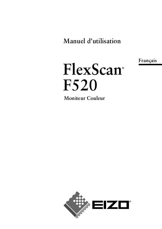 Guide utilisation EIZO FLEXSCAN F520  de la marque EIZO
