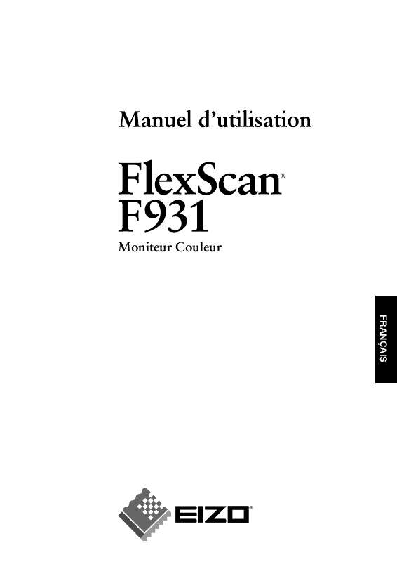 Guide utilisation EIZO FLEXSCAN F931  de la marque EIZO