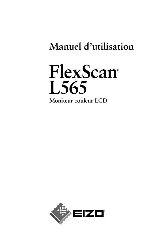 Guide utilisation EIZO FLEXSCAN L565  de la marque EIZO