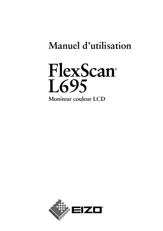 Guide utilisation EIZO FLEXSCAN L695  de la marque EIZO