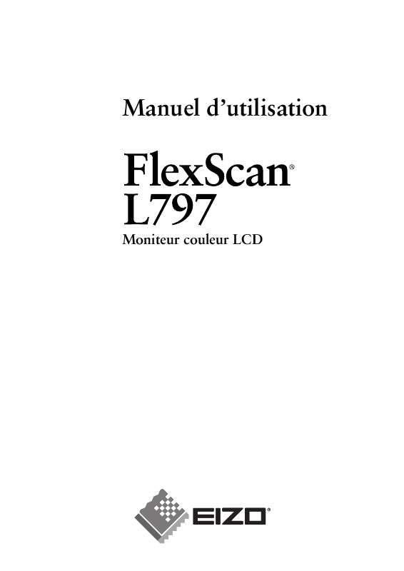 Guide utilisation EIZO FLEXSCAN L797  de la marque EIZO