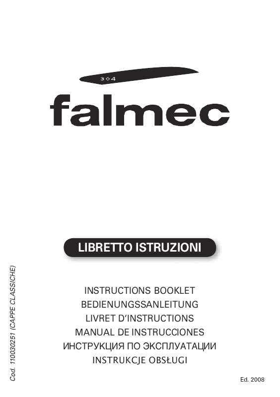 Guide utilisation FALMEC WALL RUSTIC de la marque FALMEC