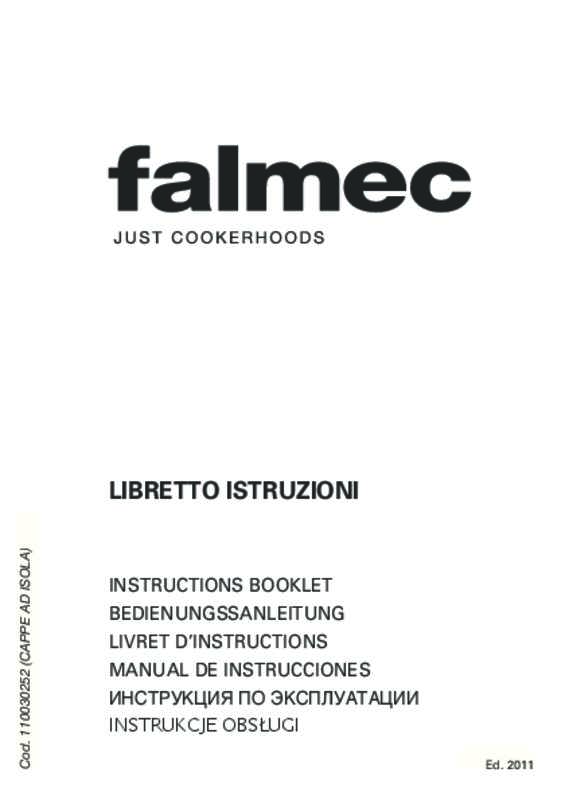 Guide utilisation FALMEC PRESTIGE de la marque FALMEC