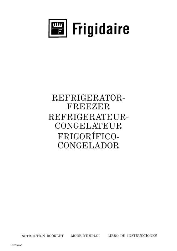 Guide utilisation  FRIGIDAIRE RF2802C  de la marque FRIGIDAIRE