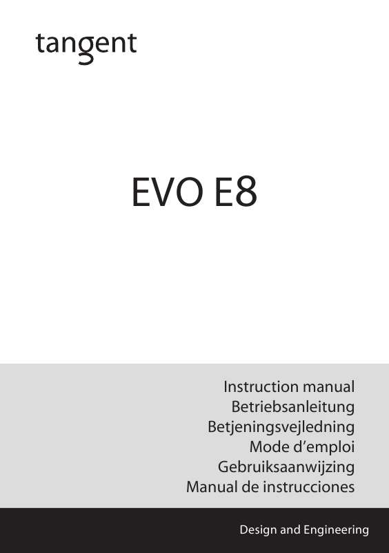 Guide utilisation  TANGENT EVO E8  de la marque TANGENT