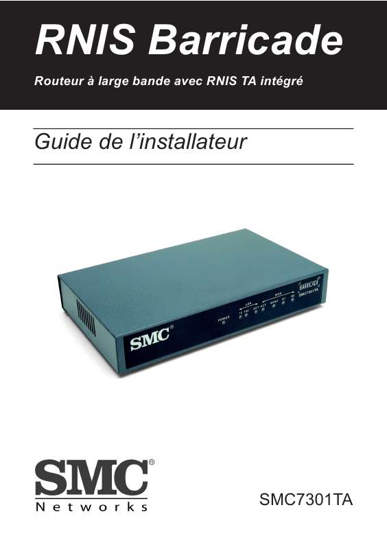 Guide utilisation SMC 7301TA  de la marque SMC