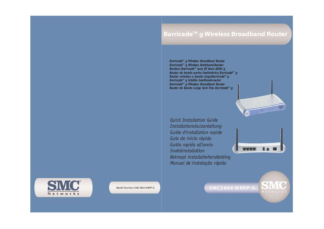 Guide utilisation SMC 2804WBRP-G  de la marque SMC