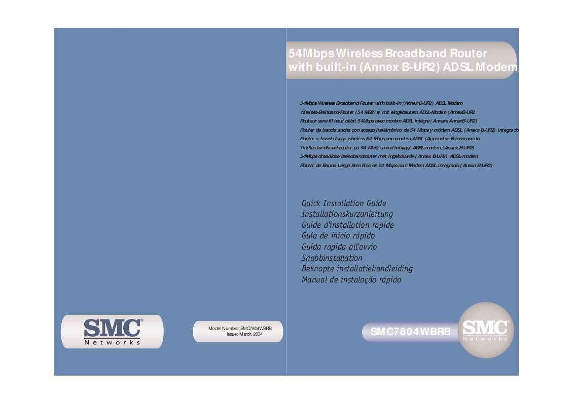 Guide utilisation SMC 7804WBRB  de la marque SMC