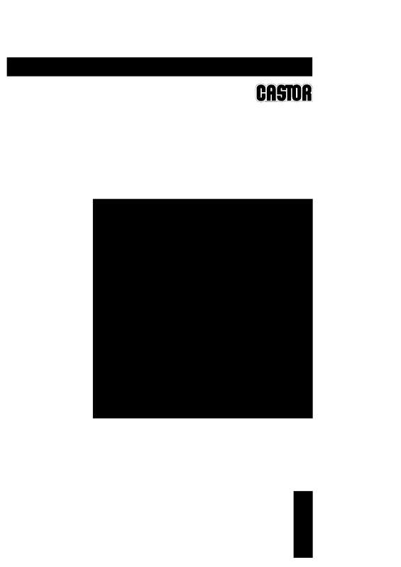 Guide utilisation  CASTOR CD100R  de la marque CASTOR