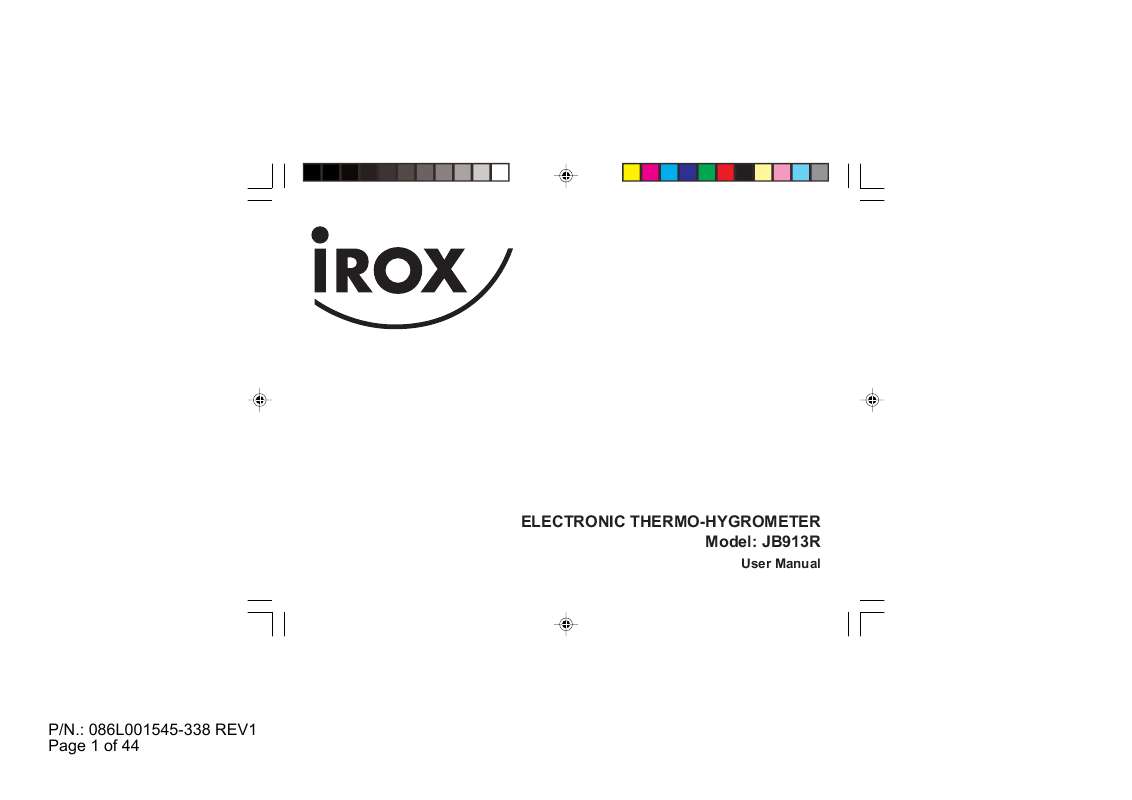 Guide utilisation  IROX JB913R  de la marque IROX
