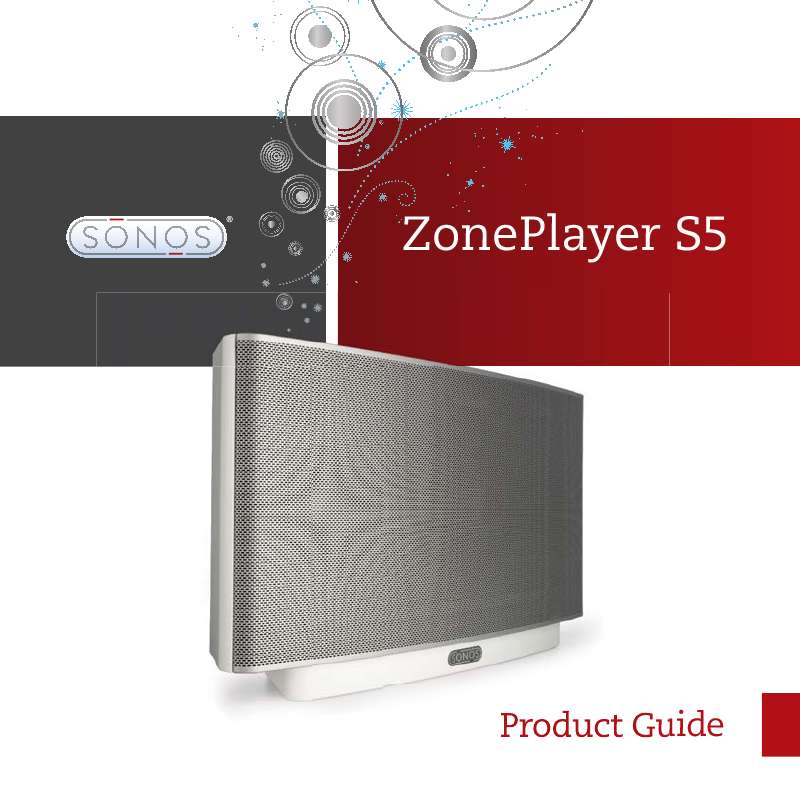Guide utilisation SONOS ZONEPLAYER S5  de la marque SONOS