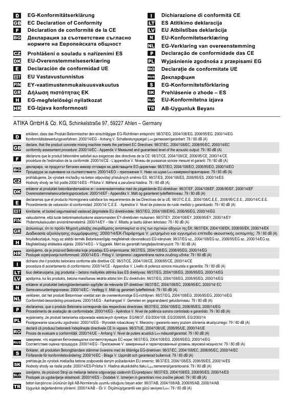 Guide utilisation ATIKA FOCUS 185  de la marque ATIKA