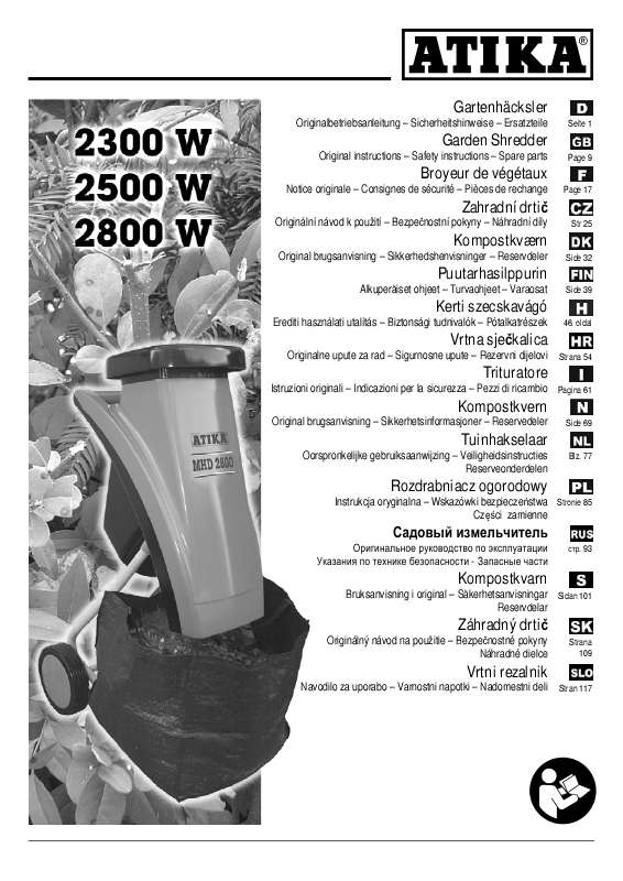 Guide utilisation ATIKA MHD 2800  de la marque ATIKA